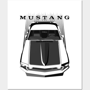 Mustang Boss 69 - Dark Transparent/Multi Color Posters and Art